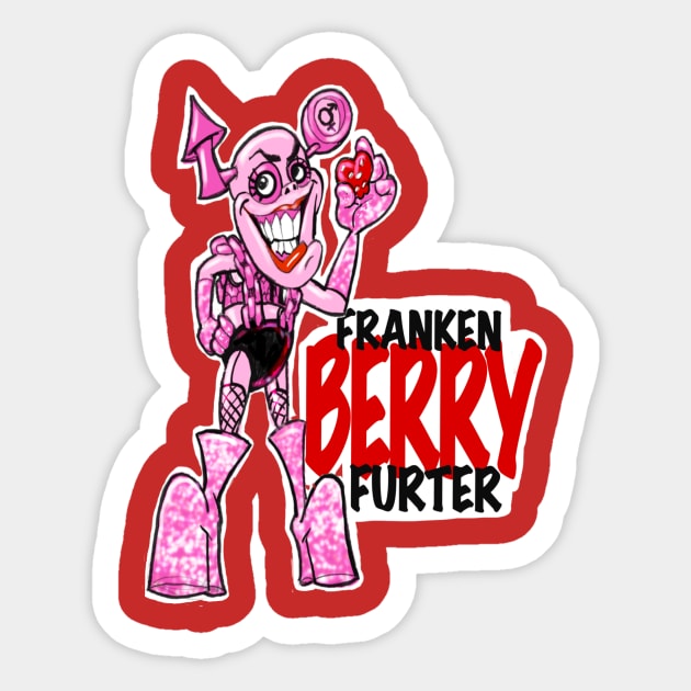 FRANKEN-BERRY-FURTER Sticker by Biomek